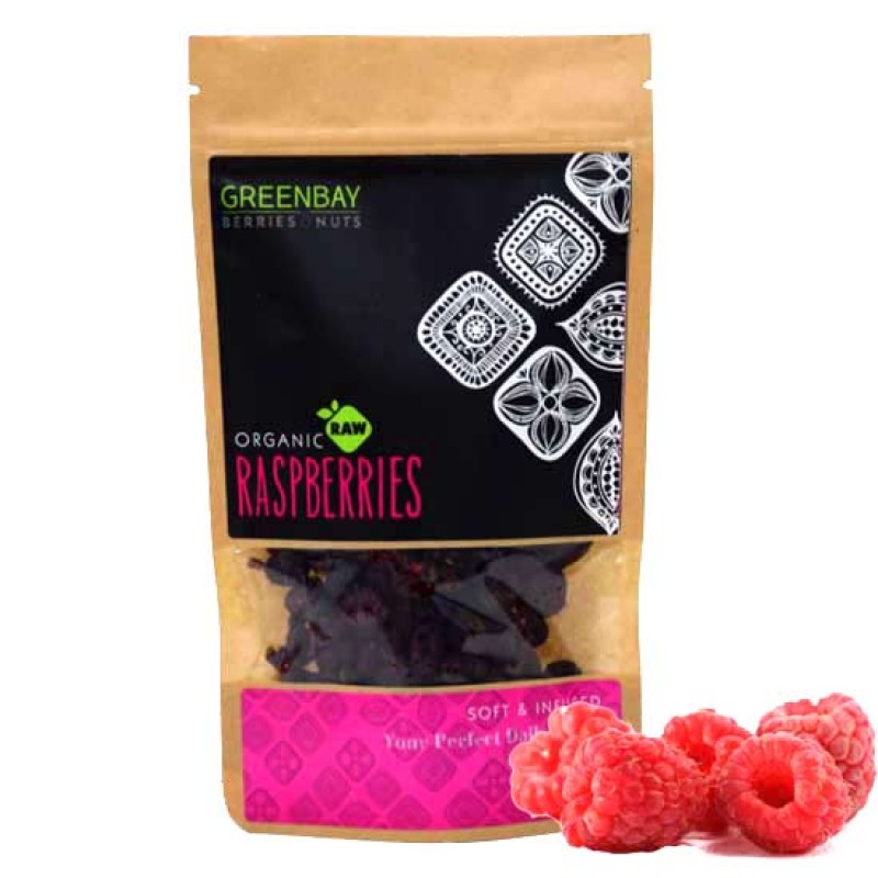 GREEN BAY Σμέουρα (Raspberries) Raw αποξηραμένα (125γρ) Superfoods ,Ξηροί καρποί , αποξηραμένα φρούτα & σπόροι